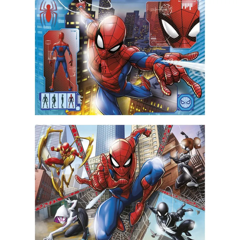 Clementoni 2 puzzles 60 pièces Supercolor Spider-Man^Enfant Puzzles Bébés Et Enfants