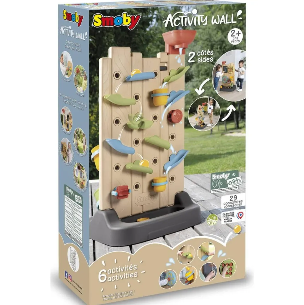 Smoby Activity wall - Life^ Maisons, Toboggans Et Jeux D'Extérieur