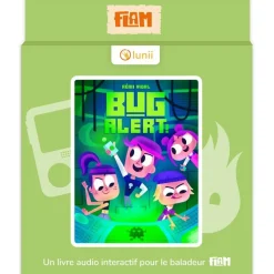 LUNII Album Flam, livre audio Bug Alert^ Karaoké, Lecteurs Cd Et Mp3 Et Casques