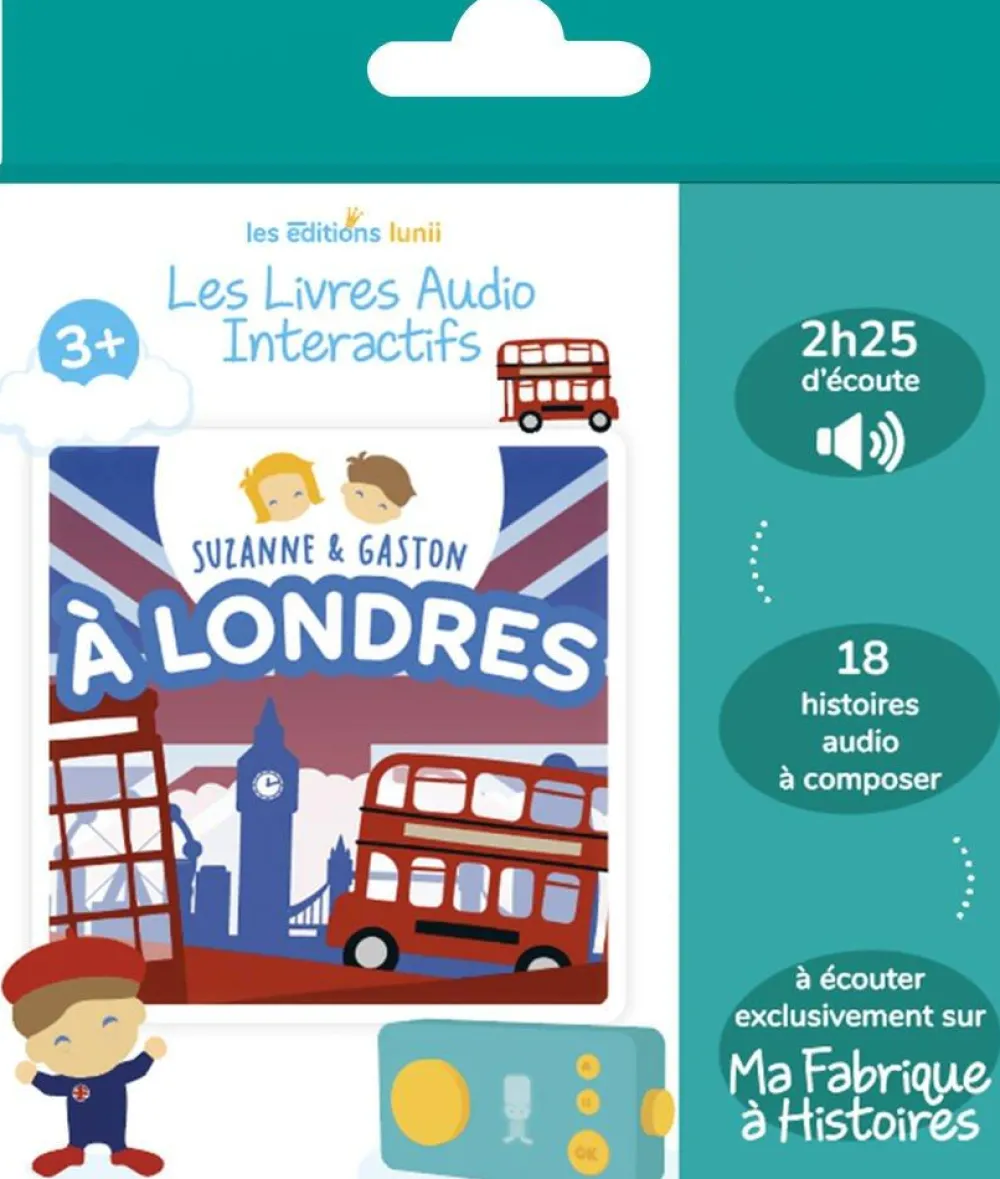 LUNII Album - livre audio Suzanne et Gaston à Londres^ Ordinateurs Et Tablettes Éducatives