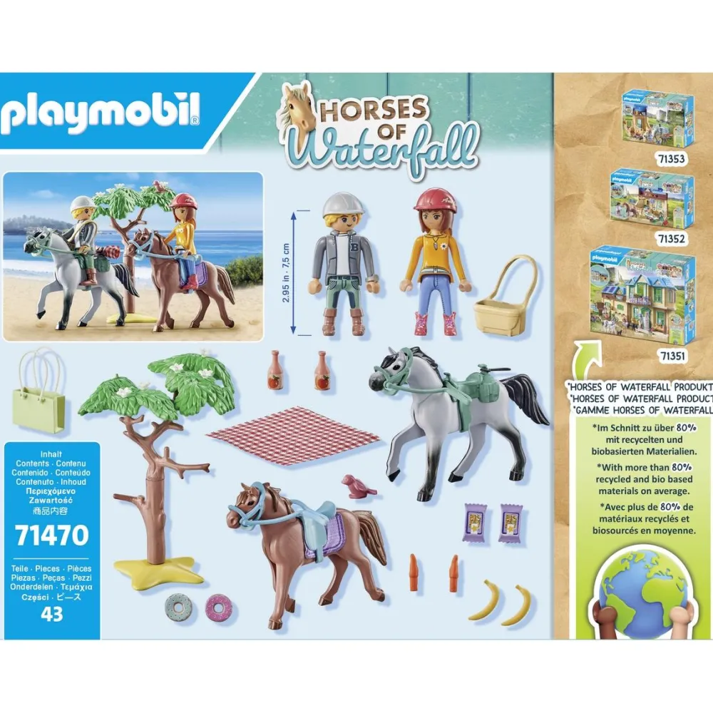 Playmobil Amélia et Ben avec chevaux - Horses of Waterfall 71470^ Ferme, Univers Agricoles Et Animaux|Les Animaux