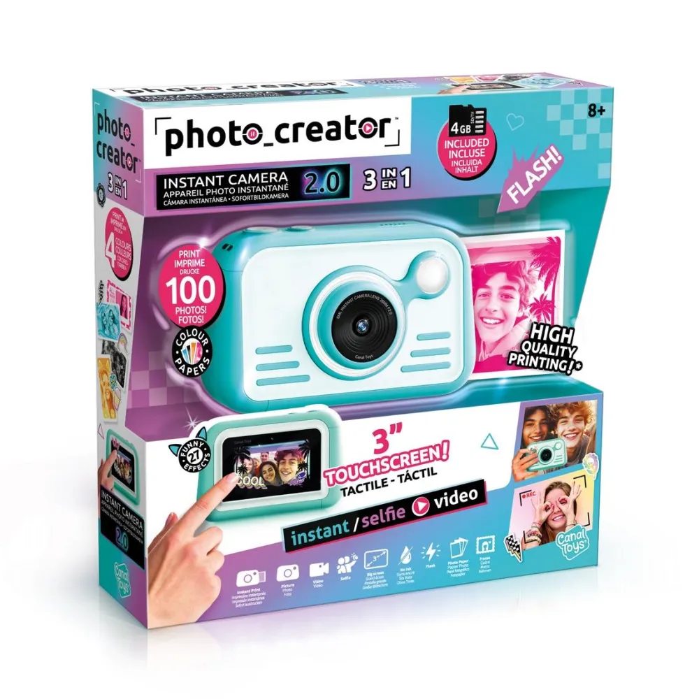 Canal Toys Appareil photo instantané 2.0 - 3 en 1 - Photo creator^ Appareils Photos Et Vidéo