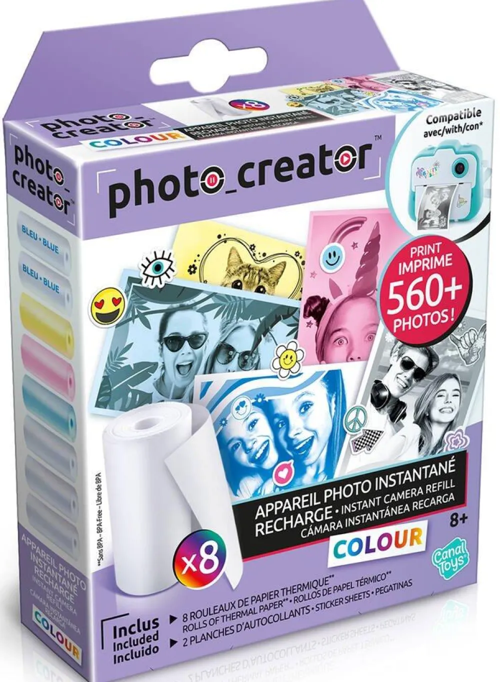 Canal Toys Appareil Photo Instantane kit de recharge avec papiers spéciaux^ Appareils Photos Et Vidéo