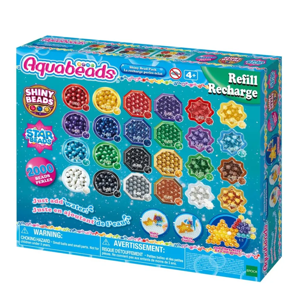 Aquabeads : recharge perles éclats^ Perles, Bijoux Et Perles À Repasser
