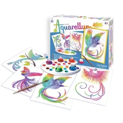 Sentosphu00e8re Aquarellum junior : oiseau du paradis^ Peinture