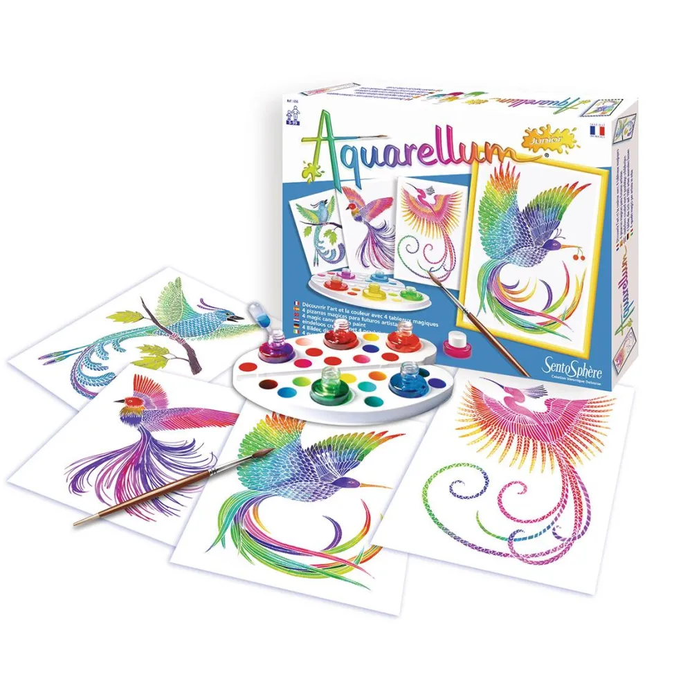 Sentosphu00e8re Aquarellum junior : oiseau du paradis^ Peinture