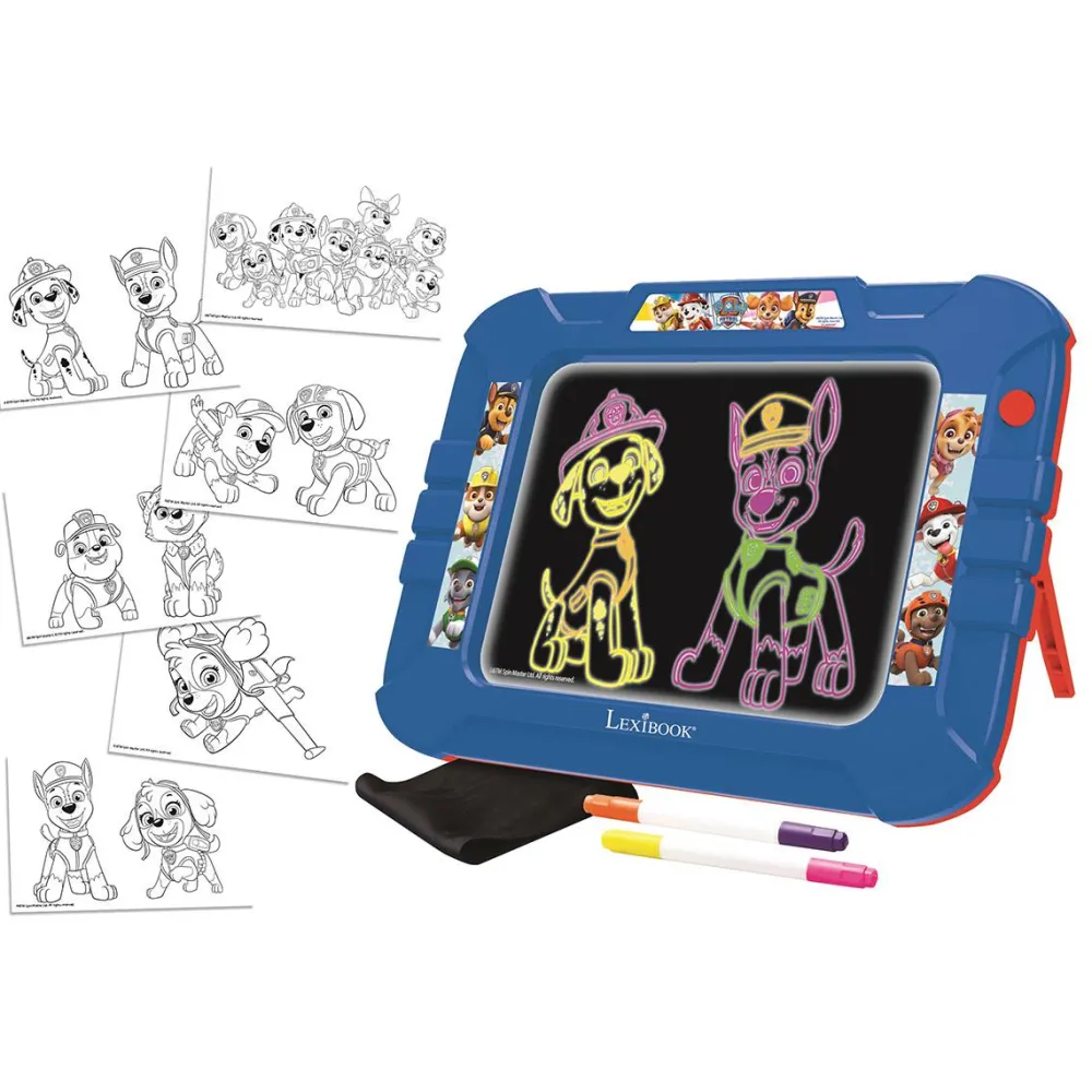 Varta Ardoise à dessiner lumineuse néon La Pat'Patrouille^ Dessin|Machines À Dessiner