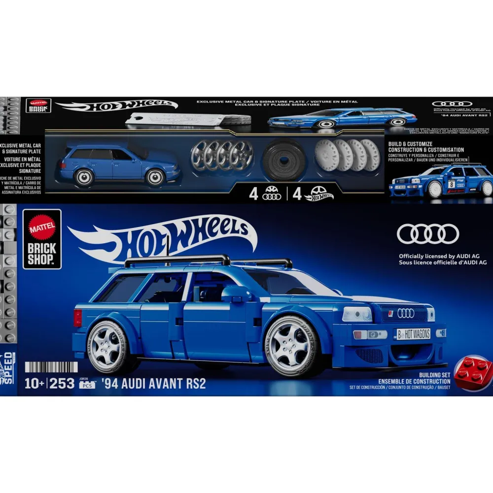 Mattel Audi 94 vant RS2 à construire Hot Wheels - Brick Shop^ Sport Et Aventures