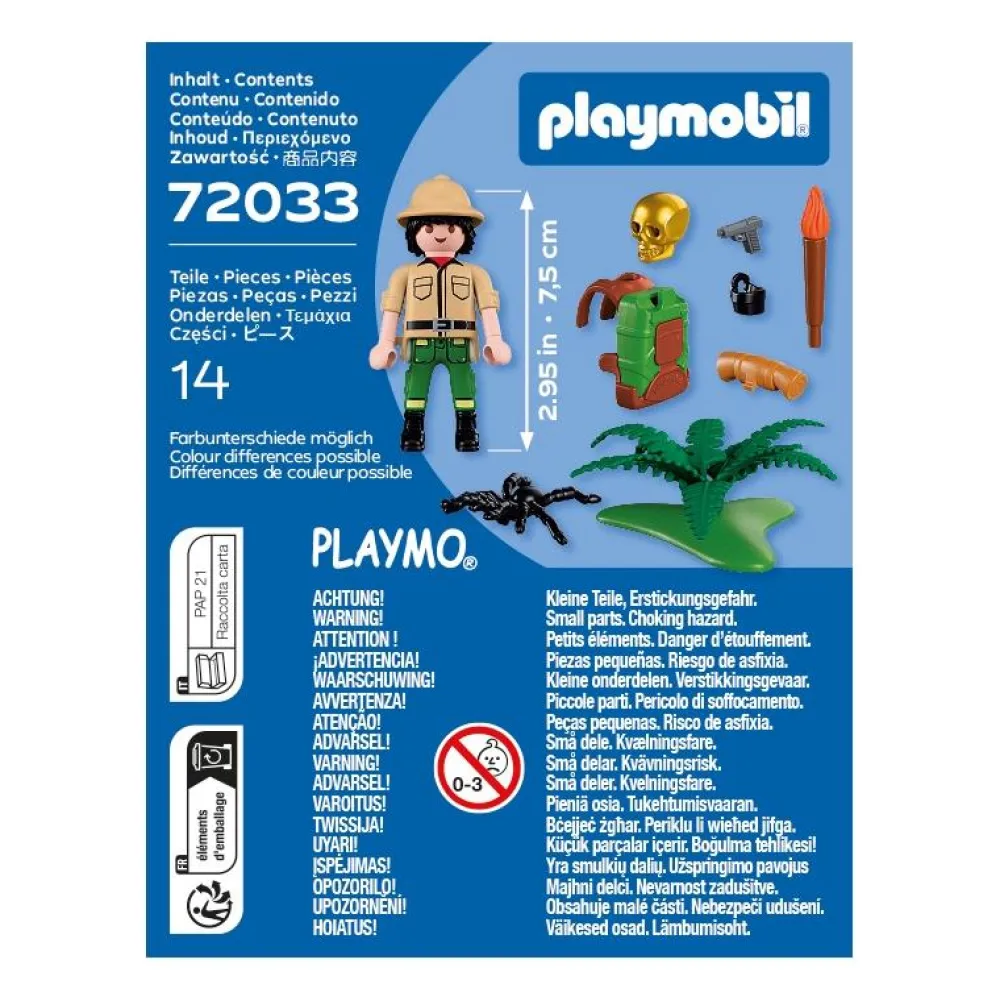 Playmobil Aventurier & araignée Spécial Plus 72033^ Les Pirates, Chevaliers, Cowboys Et Indiens