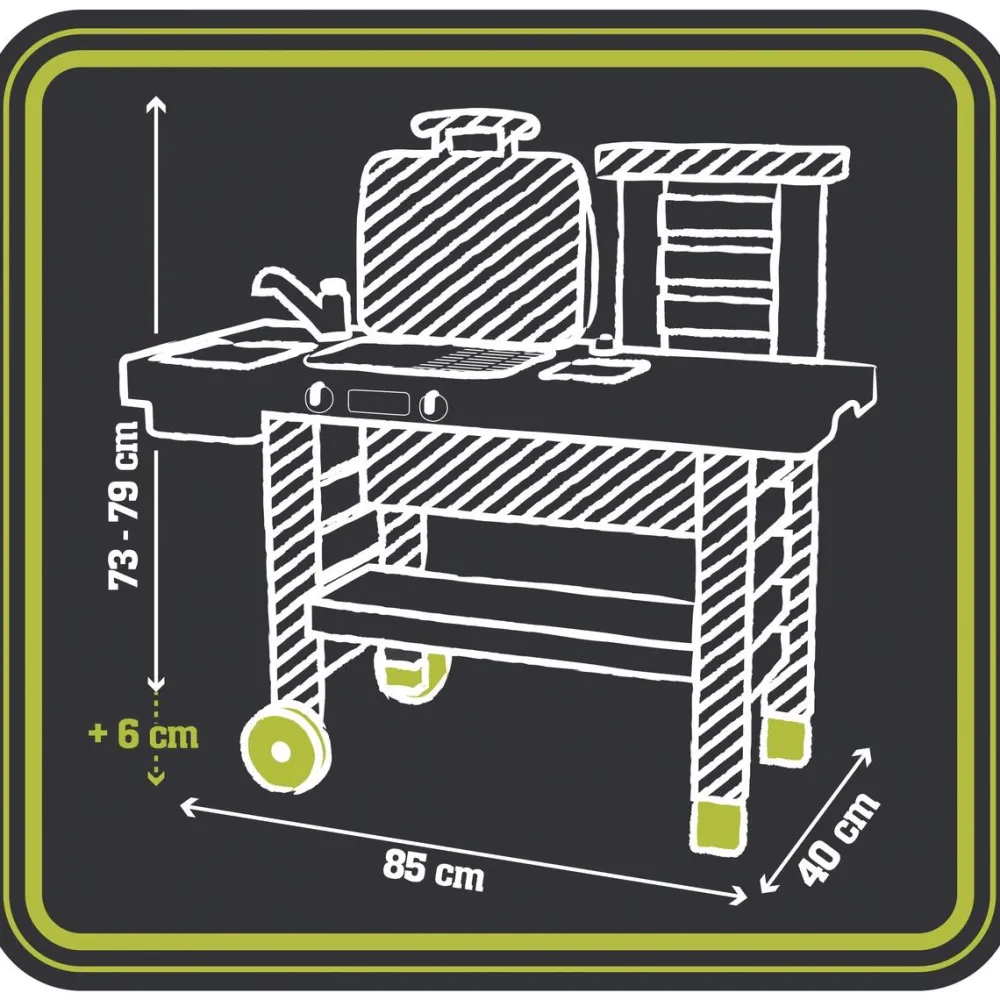 Smoby Barbecue Cuisine Garden Kitchen^ Maisons, Toboggans Et Jeux D'Extérieur
