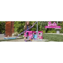 Mattel Barbie - Mega Camping Car Transformable^ Poupées Mannequins|Camions Et Bus