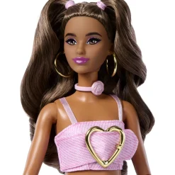 Mattel Barbie deluxe style tenue rose cœur^ Poupées Mannequins