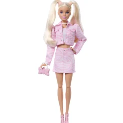 Mattel Barbie deluxe style tenue tailleur rose zèbré^ Poupées Mannequins