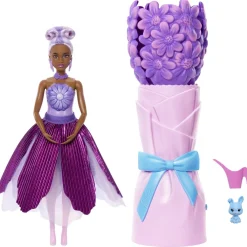 Mattel Barbie Petale Pop Surprise Marguerite Mauve^ Poupées Mannequins