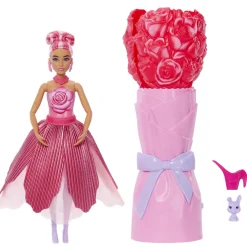 Mattel Barbie Petale Pop Surprise Rose Rouge^ Poupées Mannequins