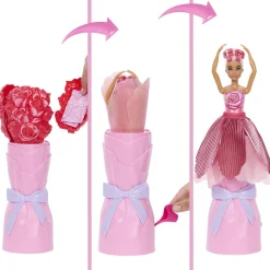 Mattel Barbie Petale Pop Surprise Rose Rouge^ Poupées Mannequins