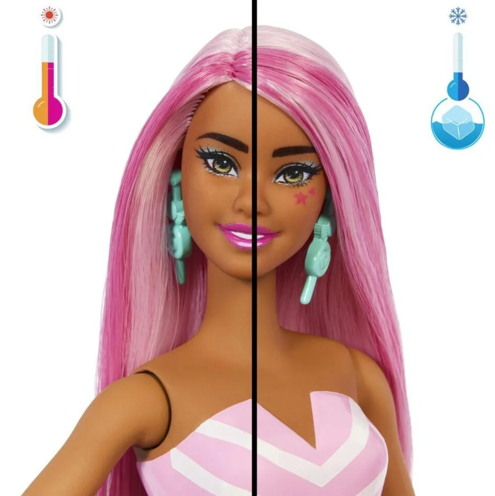 Mattel Barbie Pop Reveal gourmandise rose^ Poupées Mannequins