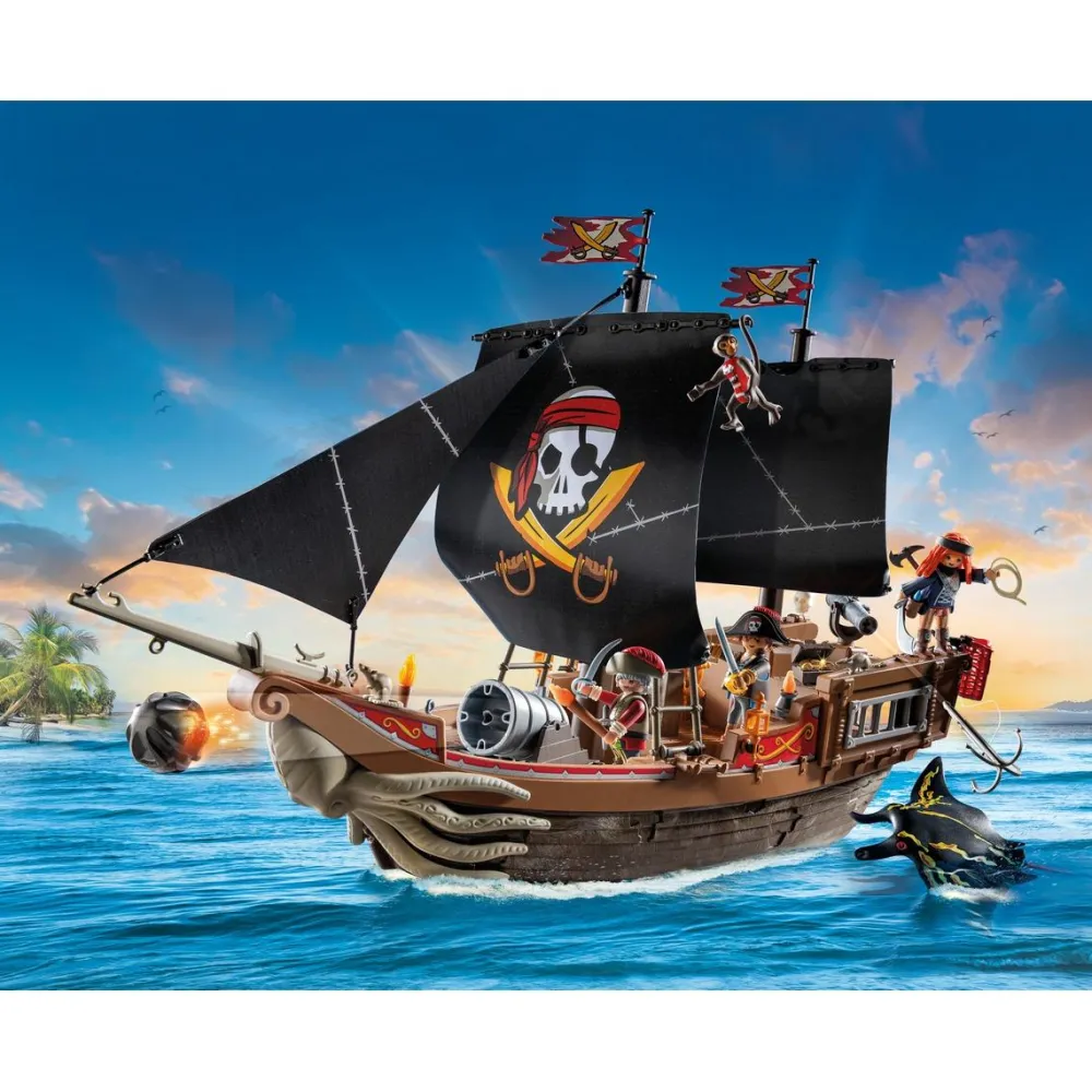 Playmobil Bateau pirates Pirates 71530^ Les Pirates, Chevaliers, Cowboys Et Indiens