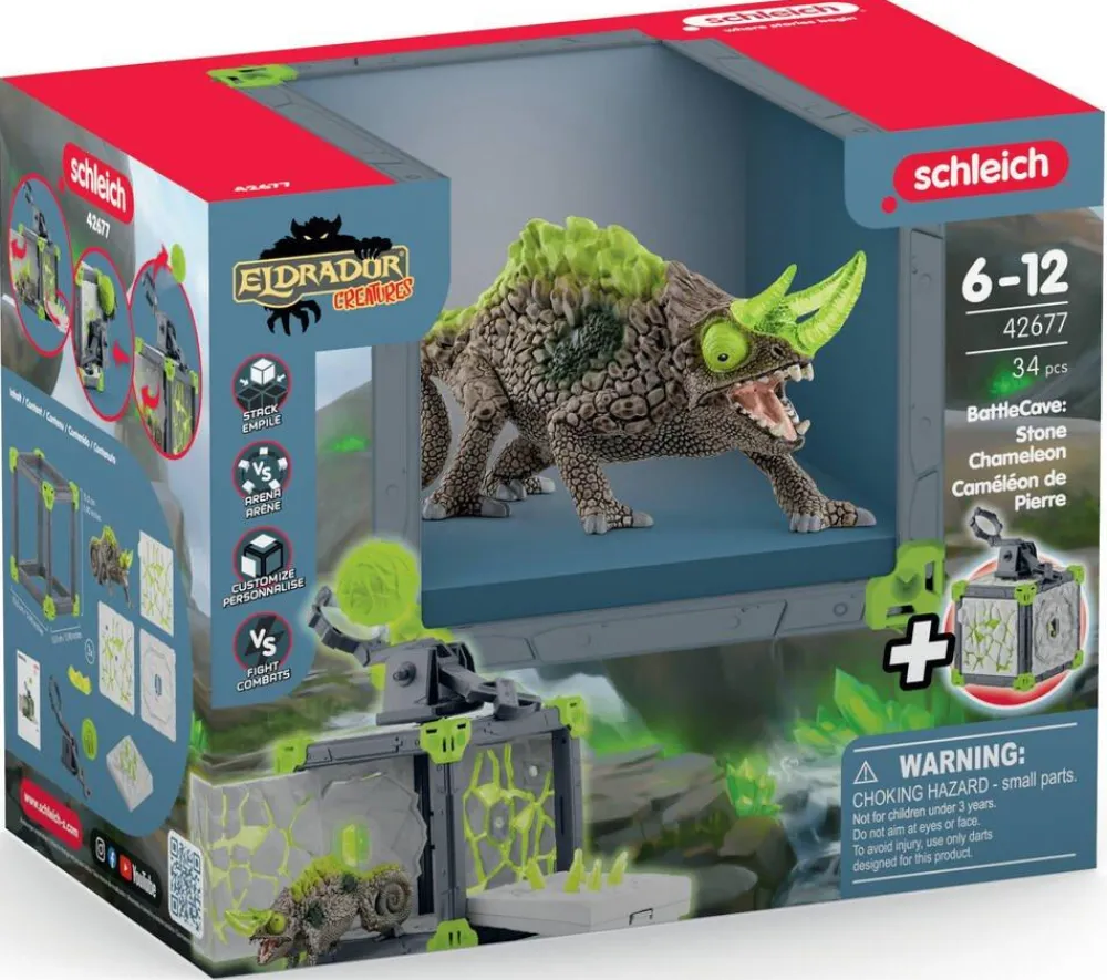 Schleich Battlecave Caméléon de pierre - Eldrador^ Les Monstres, Les Robots Et La Science-Fiction