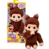 Moose Bébé singe marron intéractif - Little live Pets^ Peluches Électroniques Interactives