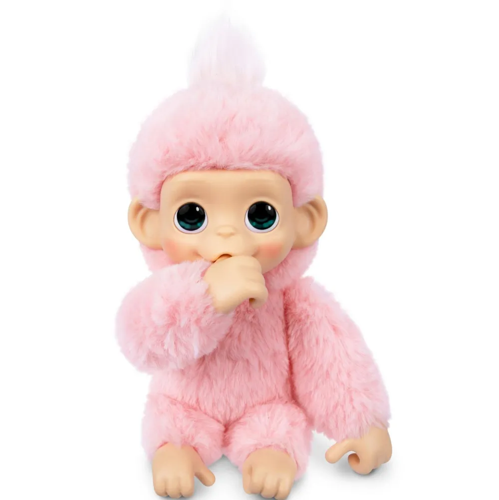 Moose Bébé singe rose interactif - Little live Pets^ Peluches Électroniques Interactives