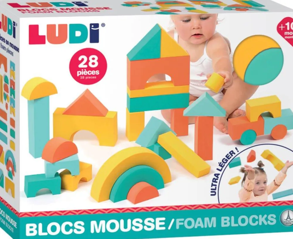 Ludi Blocs De Construction En Mousse^ Jouets À Encastrer Et À Empiler