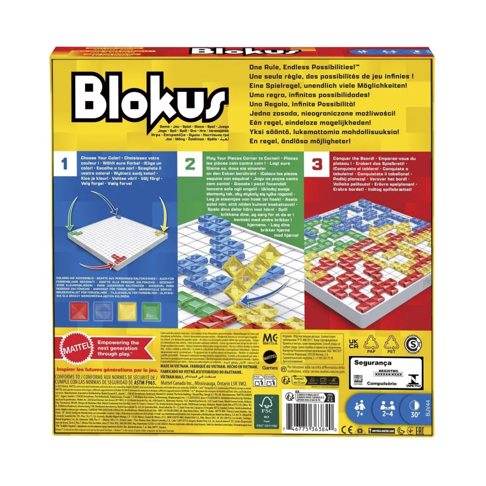 Mattel Games Blokus^ Jeux De Stratégie Et De Réflexion