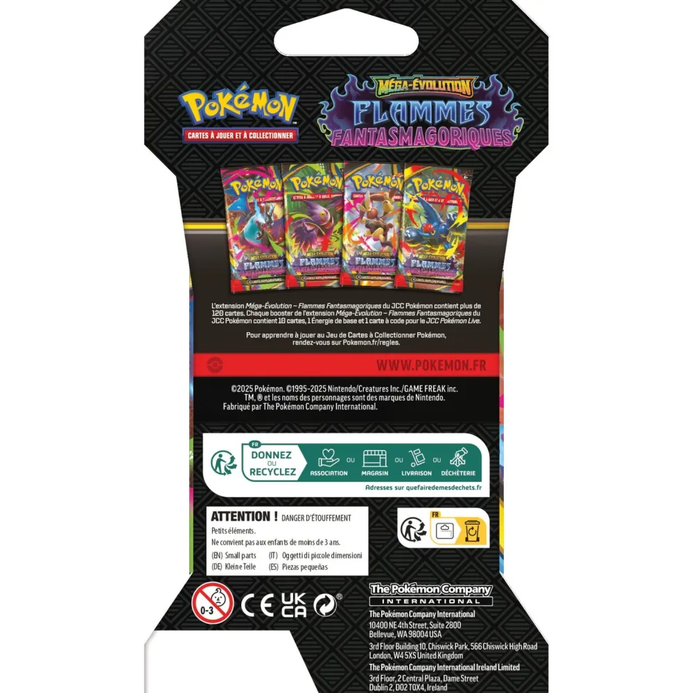 Asmodu00e9e Booster Pokémon Mega Evolution Flammes fantasmagoriques^ Cartes À Collectionner