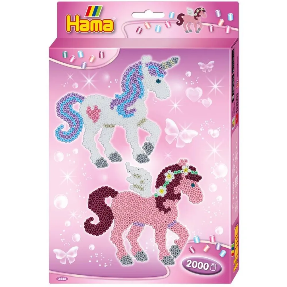 Hama Boîte Midi - 2000 Perles Modèle Chevaux Fantastiques^ Perles, Bijoux Et Perles À Repasser
