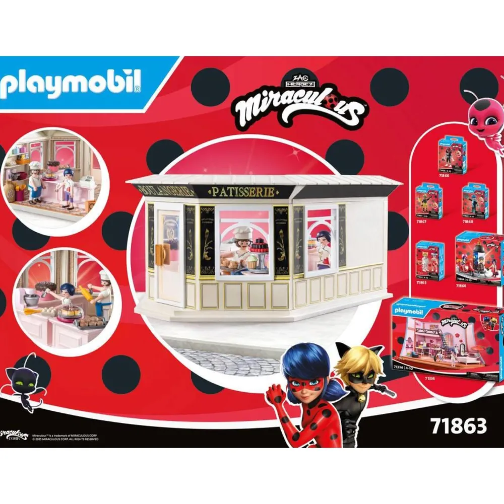 Playmobil Boulangerie Dupain Cheng Miraculous 71863^ Les Héros Et Personnages