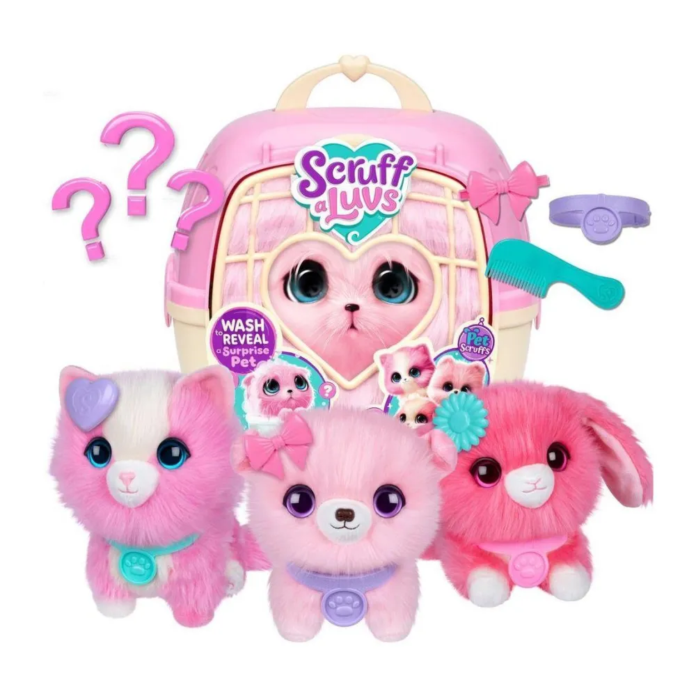 Moose Boule de poils rose - Scruff a luvs^ Peluches Animaux