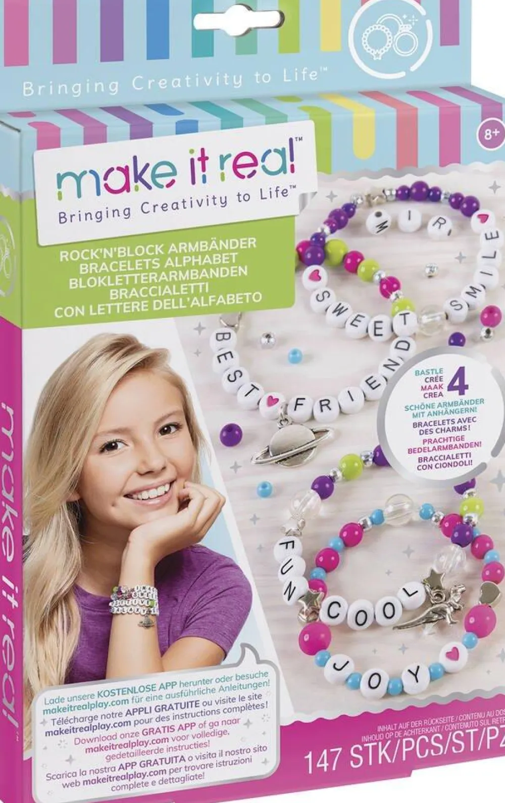 Lansay Bracelets alphabet Make it real^ Perles, Bijoux Et Perles À Repasser