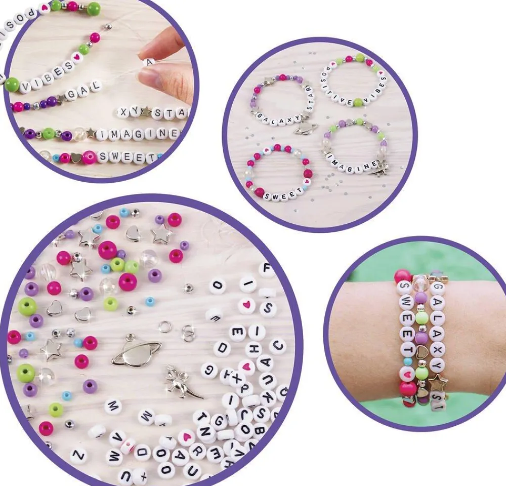 Lansay Bracelets alphabet Make it real^ Perles, Bijoux Et Perles À Repasser