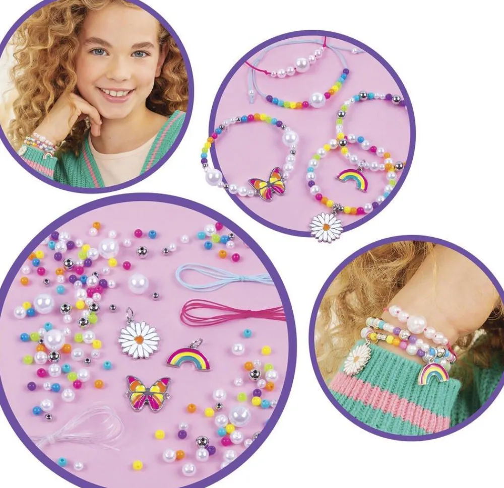 Lansay Bracelets Arc-en-ciel Make it Real^ Perles, Bijoux Et Perles À Repasser