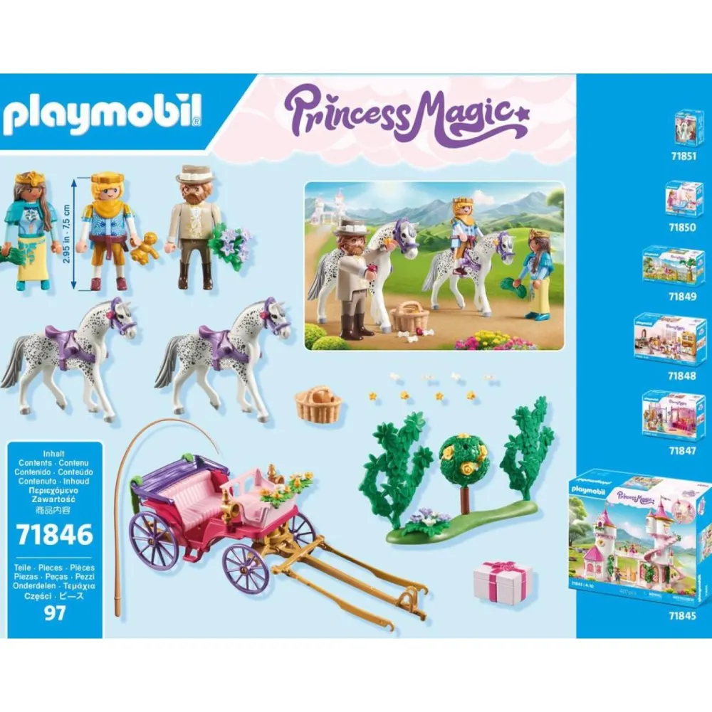Playmobil Calèche avec couple princier et cocher Princess Magic 71846^ Les Princesses Et Fées
