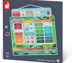 Janod Calendrier magnétique apprentissage du temps et de l'heure^ Apprentissage Du Temps Et De La Saisonnalité