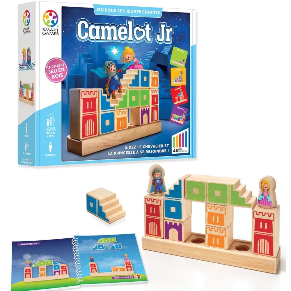 Smart Games Camelot Jr - jeu de réflexion 48 défis^ Jeux De Stratégie Et De Réflexion