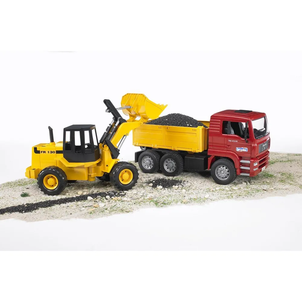 Bruder Camion benne Man et chargeur^ Véhicules Agricoles Et De Chantier
