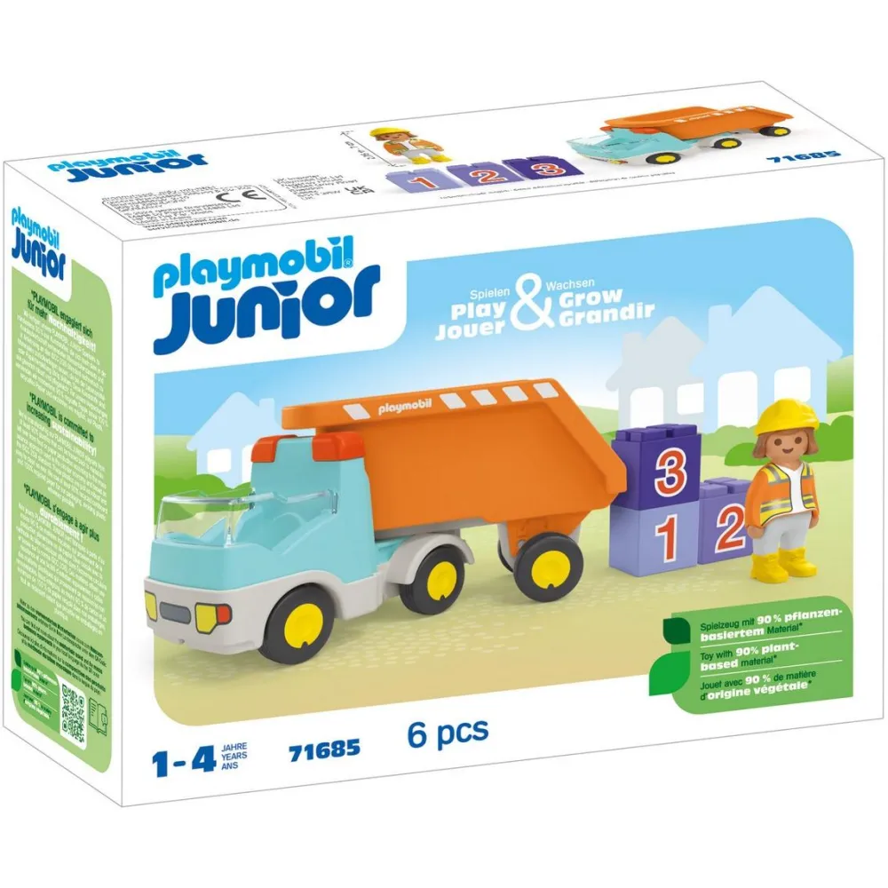 Playmobil Camion benne Junior 71685^ La Ville, La Police Et Les Secours