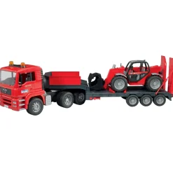 Bruder Camion de transport Man Tga avec engin Manitou MLT 633^ Véhicules Agricoles Et De Chantier