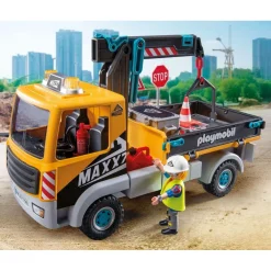 Playmobil Camion grue avec ouvrier & accessoires Action Heroes 71750^ La Ville, La Police Et Les Secours