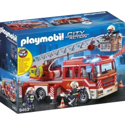 Varta Camion pompiers échelle pivotante Playmobil City Action 9463^ La Ville, La Police Et Les Secours
