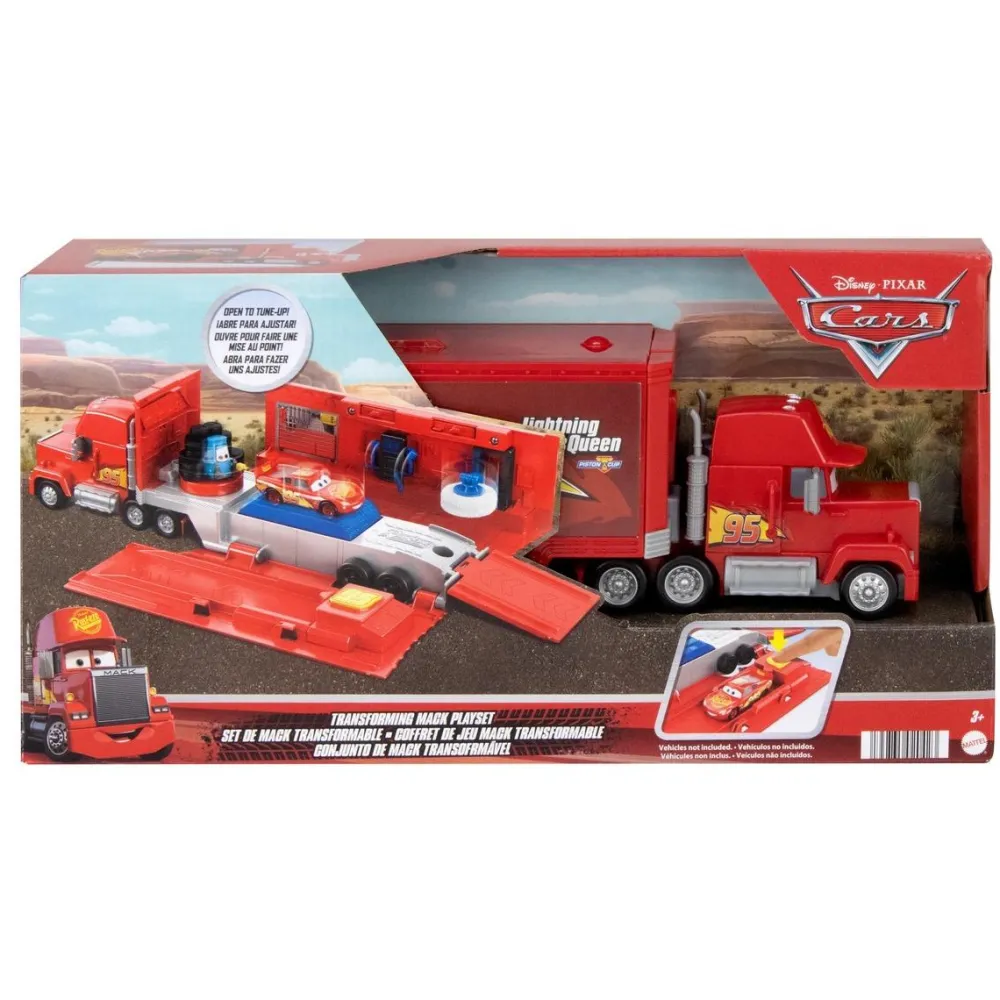 Mattel Cars Disney Pixar - Mack transporteur transformable^ Camions Et Bus