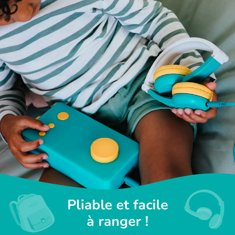 LUNII Casque audio Octave^ Karaoké, Lecteurs Cd Et Mp3 Et Casques