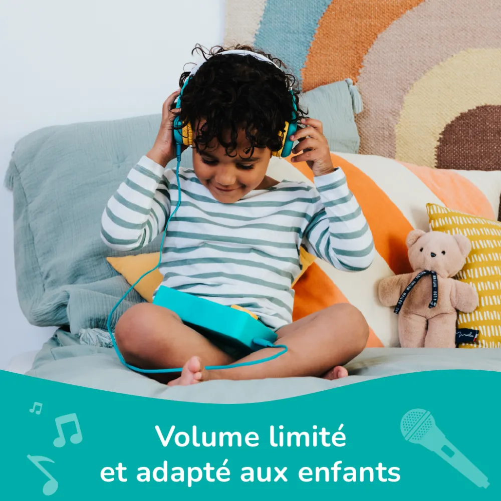 LUNII Casque audio Octave^ Karaoké, Lecteurs Cd Et Mp3 Et Casques