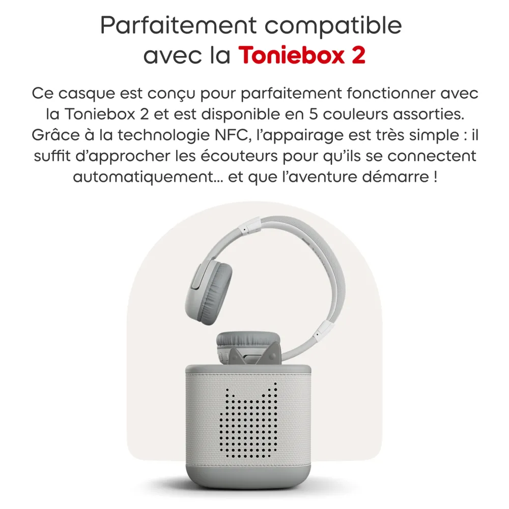 tonies Casque Bluetooth Gris Lune^ Karaoké, Lecteurs Cd Et Mp3 Et Casques