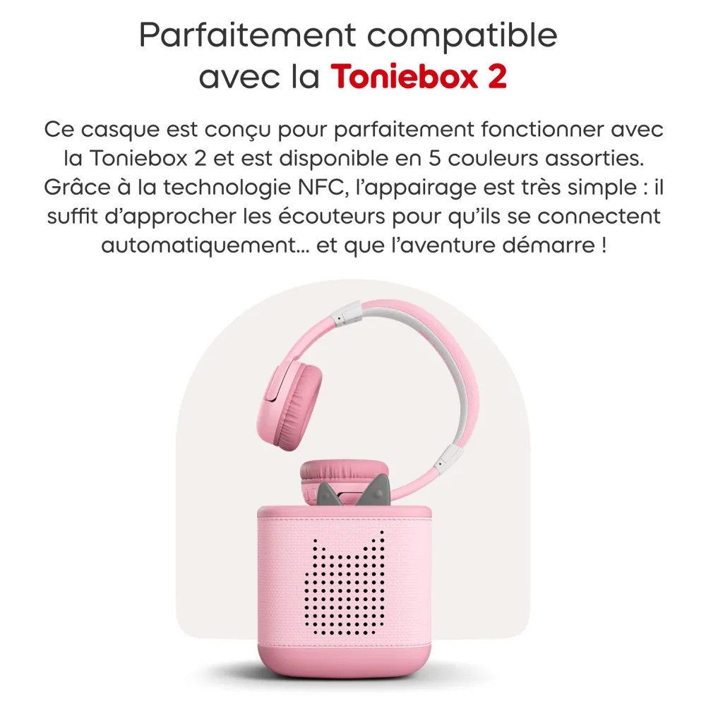 tonies Casque Bluetooth Rose fleur^ Karaoké, Lecteurs Cd Et Mp3 Et Casques