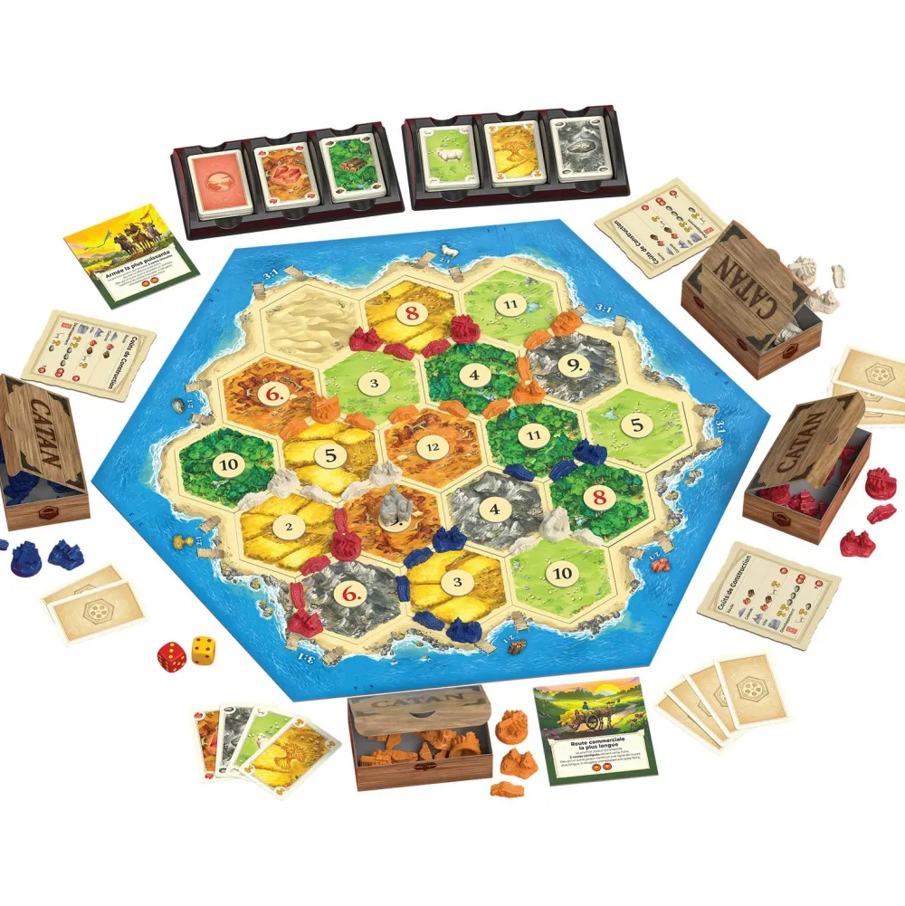 Asmodu00e9e Catan le Jeu de Base nouvelle version^ Jeux De Stratégie Et De Réflexion