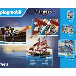 Playmobil Chaloupe des pirates 71418^ Les Pirates, Chevaliers, Cowboys Et Indiens