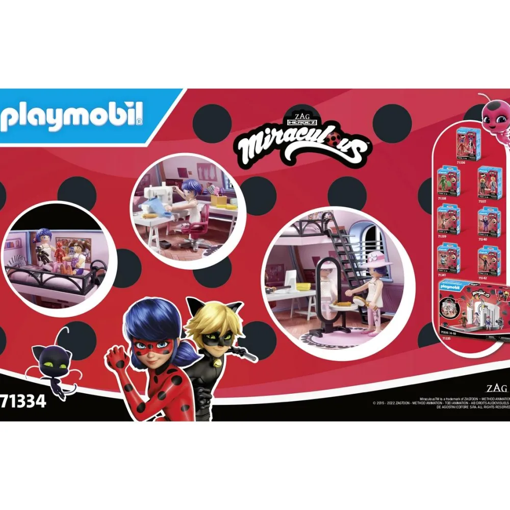 Playmobil Chambre de Marinette - Miraculous 71334^ Les Héros Et Personnages